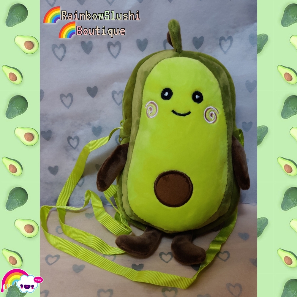 🌈Kawaii Avocado Plushie Purse